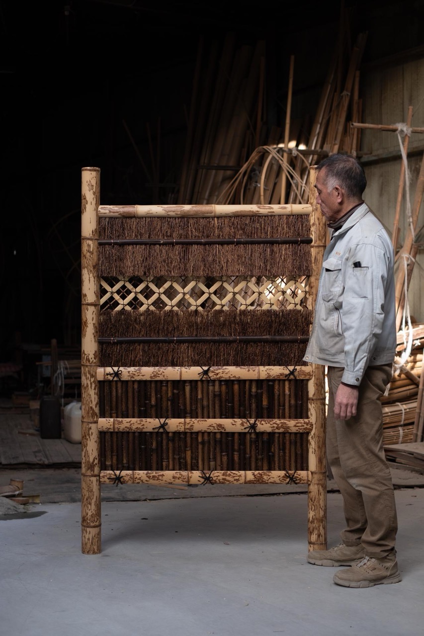 特注仕様の西山垣を製作しました｜竹を活かした建築・エクステリアの 